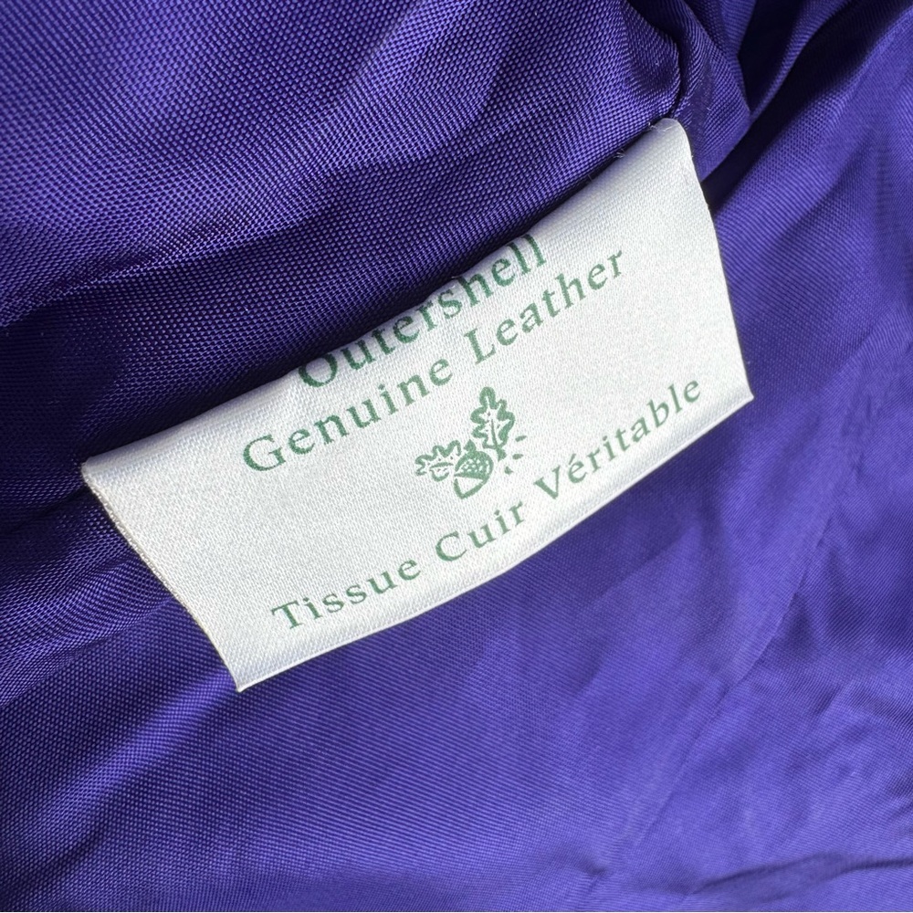 Vintage Danier Purple Suede Corset Top Sz Small Bustier Ruffle Trim Leather Sexy - Picture 13 of 16